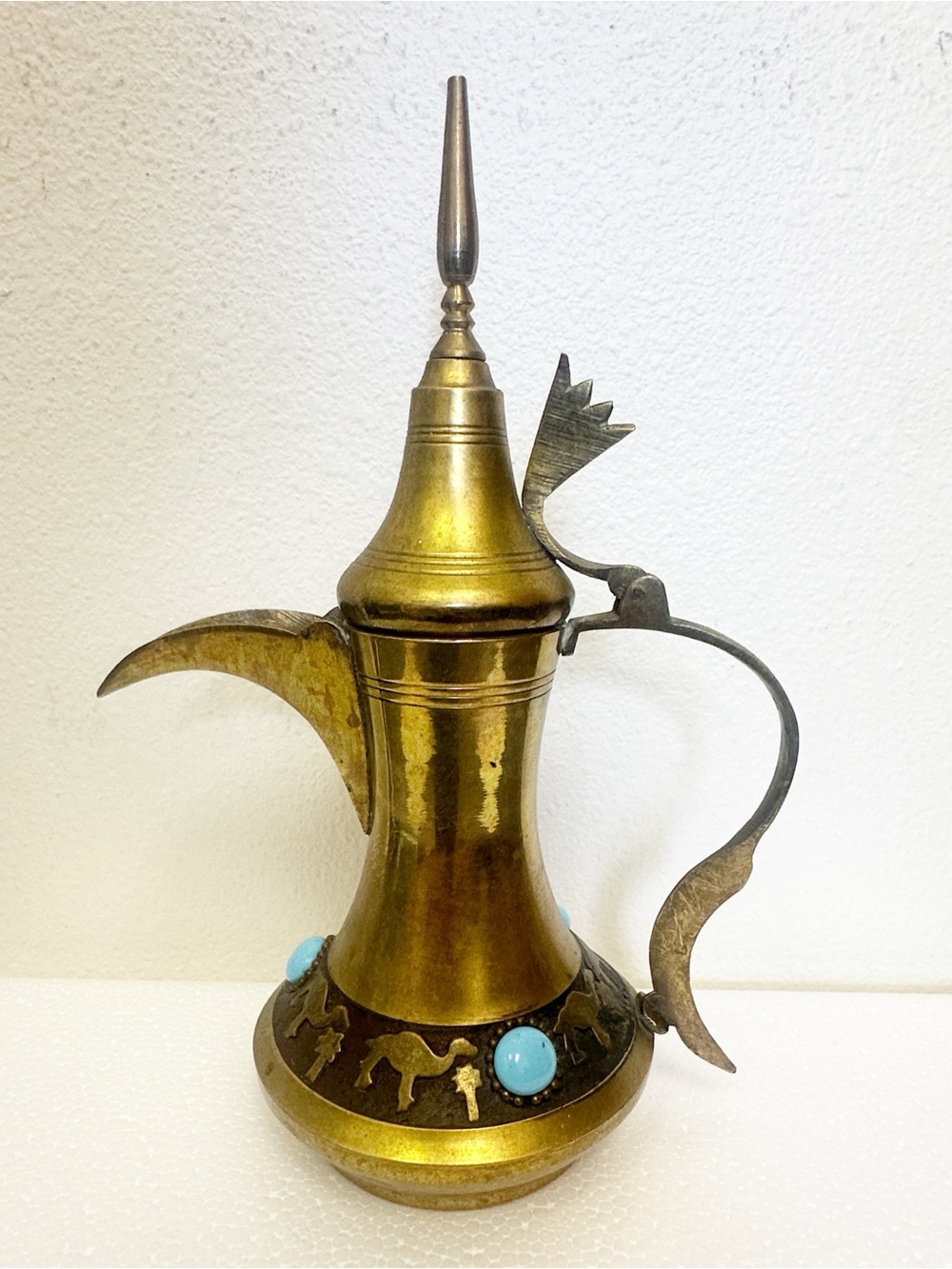 Vintage Egyptian Brass Dallah with camels